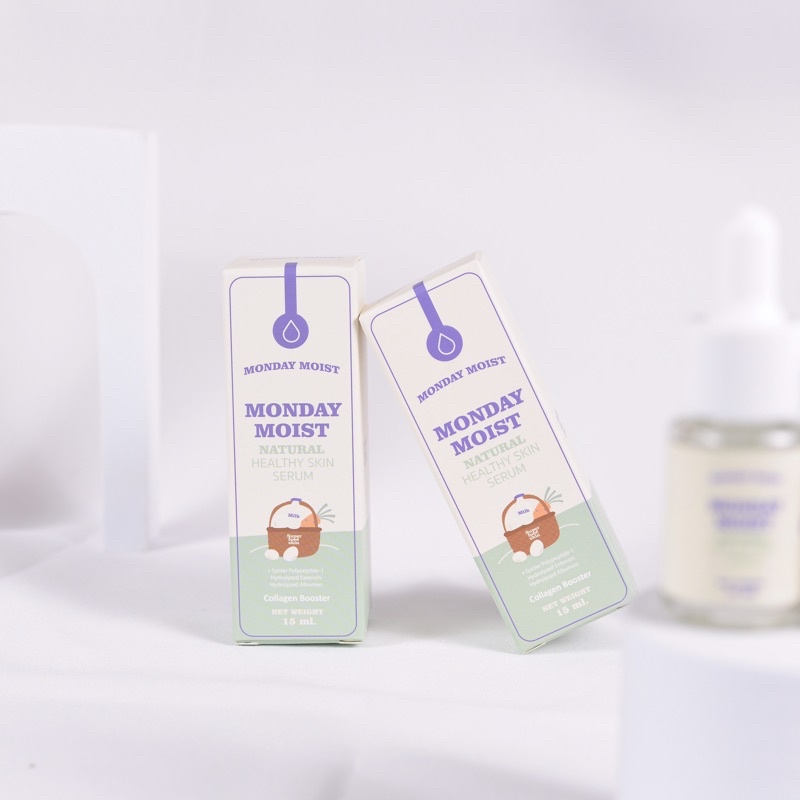Monday moist เซรั่มโปรตีนไข่ขาว (2ขวด) | ส่งฟรี |