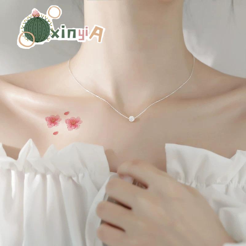 【XINYIA】สติกเกอร์รอยสัก ลายดอกซากุระ กันน้ํา ติดทนนาน สไตล์โบราณ สําหรับผู้หญิง 30 ชิ้น