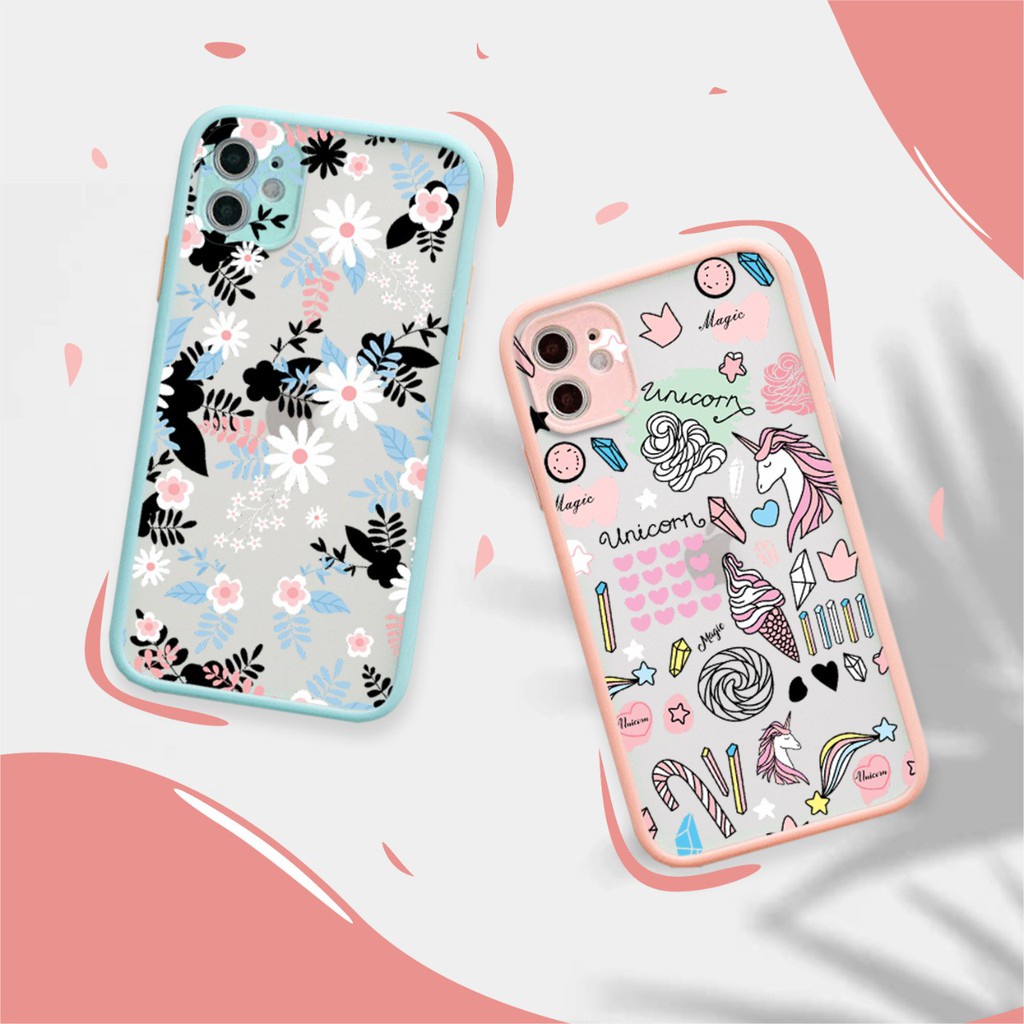 PRINTING HYBRID เคสฤดูร้อน iphone 6 7 8 plus x xr xs max 11 12 pro max vivo Y19 y53s 4G y51 2020 s1 