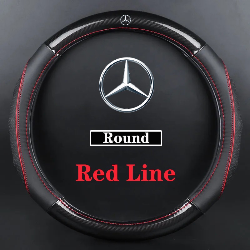 สําหรับMercedes Benz Carbon FibreหนังพวงมาลัยรถสําหรับW204 W213 W212 W211 W176 W246 W245 W205 W216 W