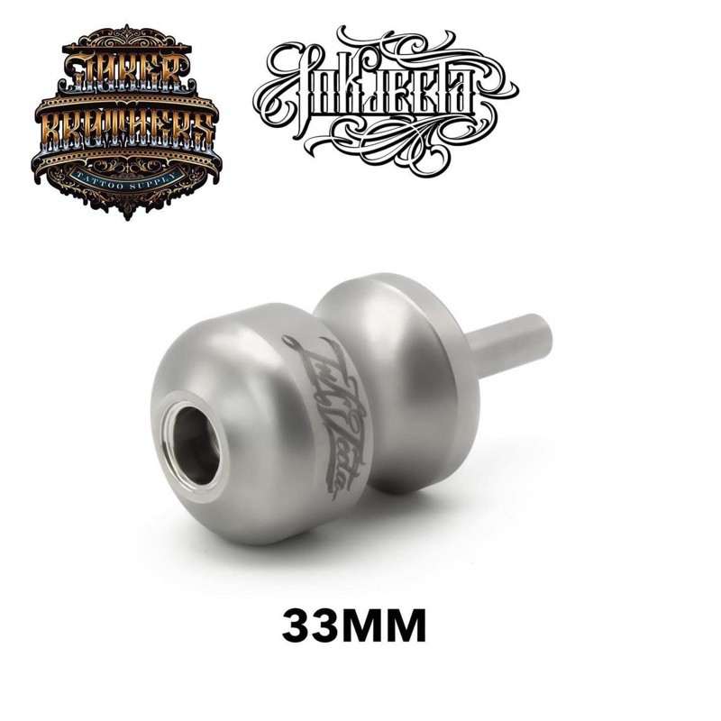 กระบอกเครื่องสัก สเเตนเลส Inkjecta Clubby Grip 33 มิลลิเมตร