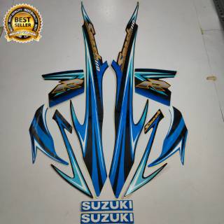 แถบ suzuki smash 110r 2008 สีดํา สีฟ้า คุณภาพดี มาตรฐาน