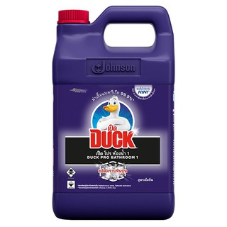 🔥The Best!! เป็ด โปร ห้องน้ำ 1 น้ำยาทำความสะอาดห้องน้ำ สูตรเข้มข้น 3500 มล. DUCK Pro Bathroom Cleaner 1 Purple Bottle 35