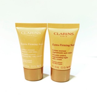 New ล่าสุด  Clarins extra Firming Day และ Night 15 มล คลาแรงส์ ครีมกลางวันและกลางคืน ของแท้ รุ่นใหม่