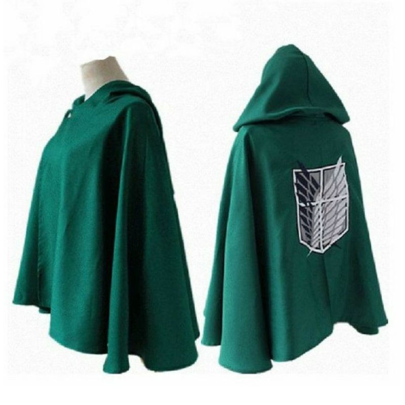 UNISEX Attack On Titan (AOT) เสื้อคลุมอนิเมะ / Shingeki No Kyojin (SNK) Scouting Corps Legion คอสเพล