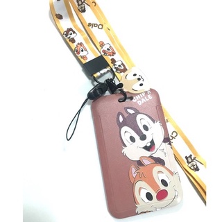 CHIP AND DALE BB ที่ใส่บัตร ซองใส่บัตร ที่ใส่บัตร พร้อมสายคล้องคอ(2cm) ลาย CHIP AND DALE BB สำหรับบัตร 5.5x8.5cm   8118