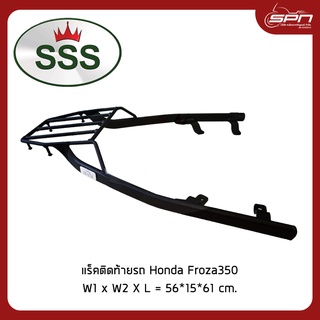 แร็คยึดกล่อง ตะแกรงท้ายยึดกล่อง รถมอเตอร์ไซค์ แท้โรงงาน 100% Honda - Forza350 ยี่ห้อ SSS King