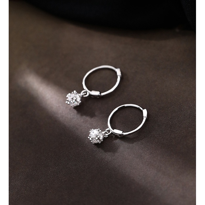 Teeya.shop_TH 🇹🇭 / S925 ต่างหูห่วงเงิน สวยหรู ปนน่ารัก เหมาะสำหรับคนแพ้ง่าย - รูปที่ 5