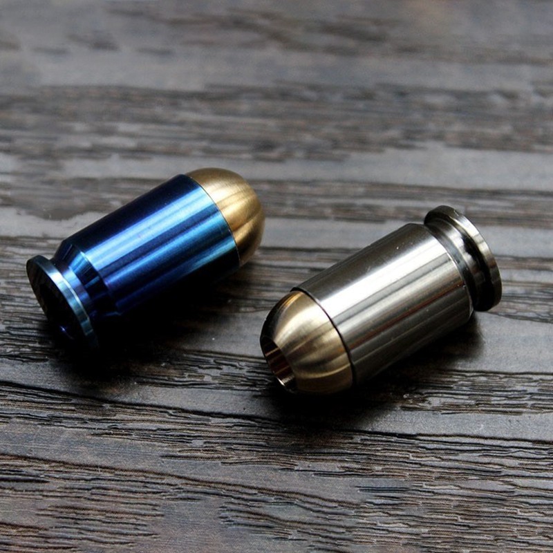 CNEDC Titanium + Copper Knife Hang Buckle Zipper Head Umbrella Rope Pendant Accessories Paracord Kni