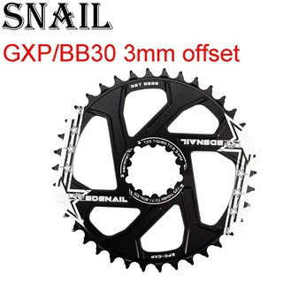 📦SNAIL ใบจานเดี่ยว ใบกลม VXM SRAM ขนาด 34T 36T 38T 40T ใส่ขา Sram Direct Mount offset 3mm. 📦มีเก็บเงินปลายทาง📦