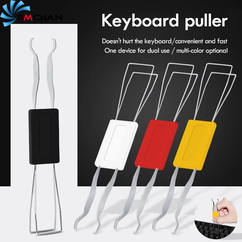 [HOT]2 In 1 Universal Black Keyboard Key Puller / Portable Mechanical Keyboard Disassemblyr / Keycap