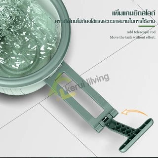 Cobbe ชุดถังปั่นสแตนเลส ไม้ถูพื้น ถังปั่นไม้ม็อบ ไม้ม๊อบ ถังปั่นถูพื้น ถังปั่นน้ำ+ปั่นแห้ง ผ้าม็อบ
