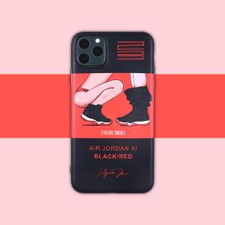 เคสโทรศัพท์มือถือ แบบนิ่ม ลาย Black and red สําหรับ iPhone 13 12 11 Pro MAX 7 8 plus XR XS MAX