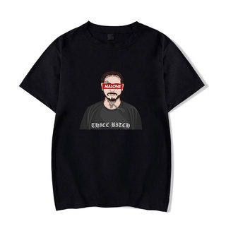 Tmgts1 [พร้อมส่ง] เสื้อยืดแขนสั้นลําลอง ผ้าฝ้าย พิมพ์ลายอนิเมะ Post Malone พลัสไซซ์ ของขวัญวันเกิด สําหรับผู้ชาย XS-6XLส