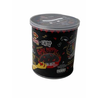 MISTER POTATO Black Crisp With Ghost Pepper Flavour,มันฝรั่งแผ่นทอดกรอบรสพริก  1กระป๋อง/บรรจุ 45g ราคาพิเศษ  พร้อมส่ง!!