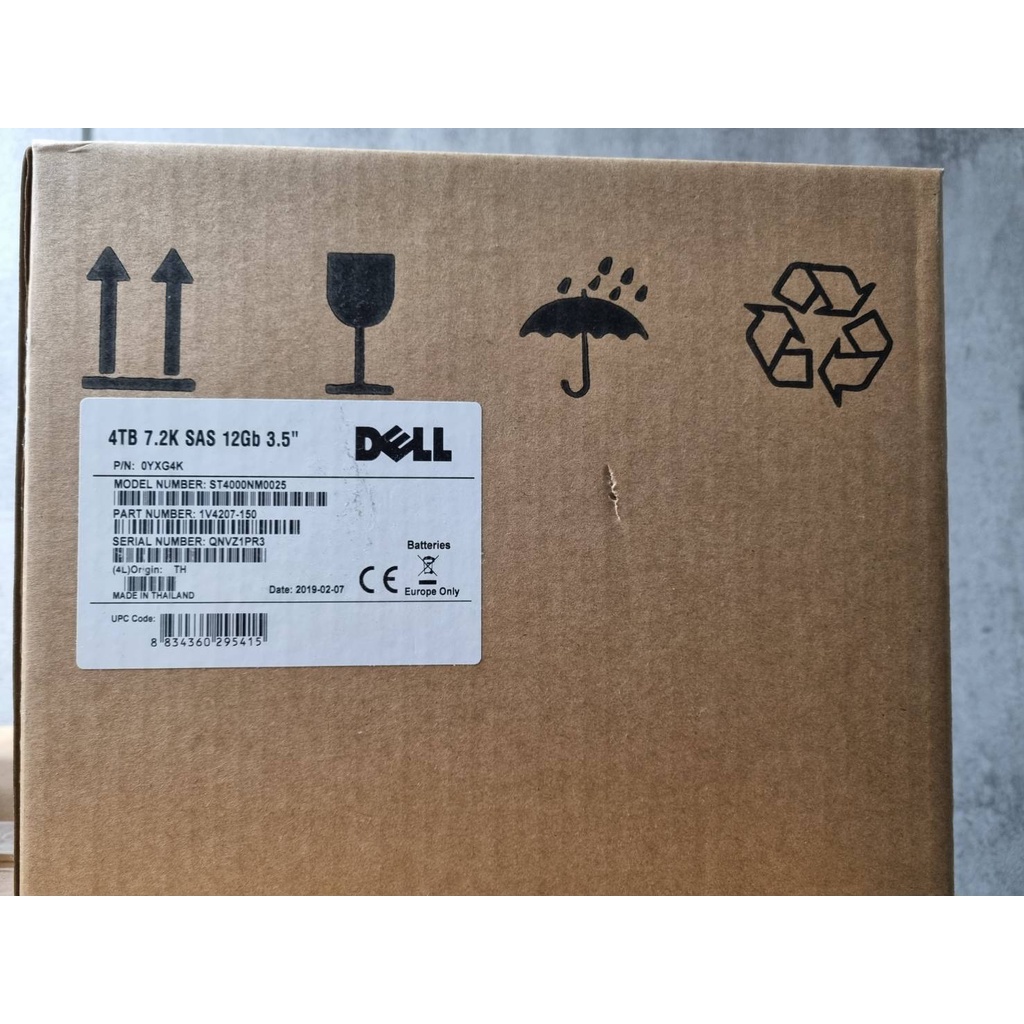 DELL 0YXG4K Dell 4-TB 12G 7.2K 3.5 SAS w/F238F