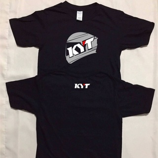 เสื้อยืดผ้าฝ้าย หมวกกันน็อค KYT (KYT)101018Bg )