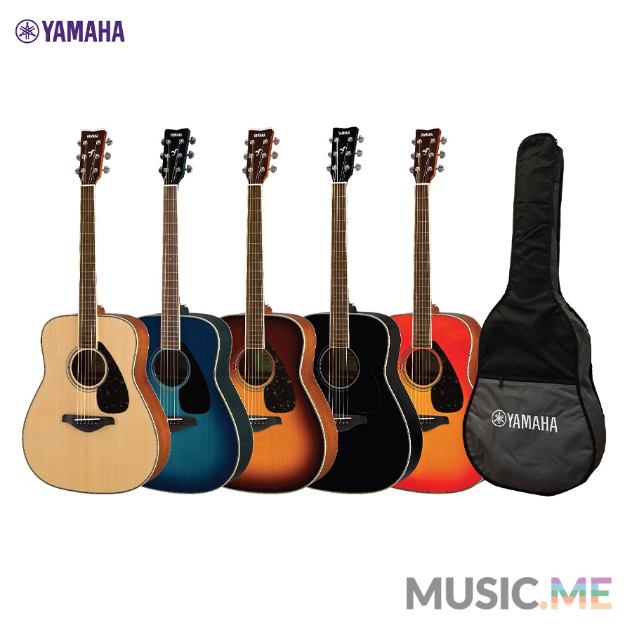 YAMAHA FG820 Acoustic Guitar กีตาร์โปร่งยามาฮ่า รุ่น FG820 + Standard Guitar Bag กระเป๋ากีตาร์รุ่นสแ