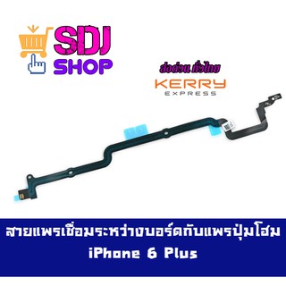 สายแพรเชื่อมระหว่างบอร์ดกับ แพรปุ่มโฮมสำหรับ ไอโฟน 6 Plus