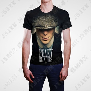 เสื้อยืดแขนสั้น พิมพ์ลายอนิเมะ Peaky Blinde Tommy Shelby แฟชั่นฤดูร้อน สไตล์สตรีท สําหรับผู้ชาย และผู้หญิง 2023