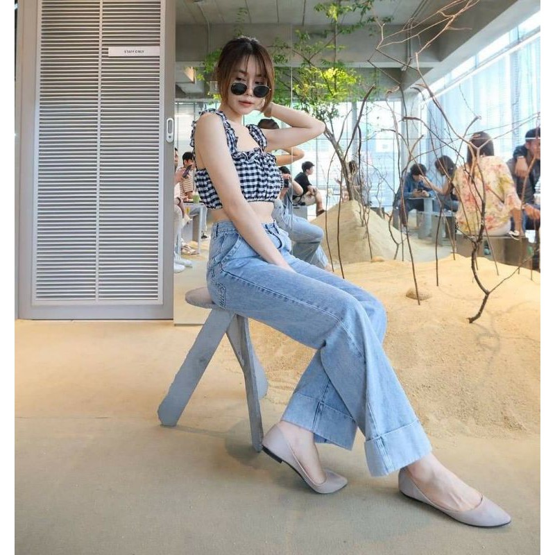 รองเท้าผู้หญิง รองเท้าส้นแบน หัวแหลม