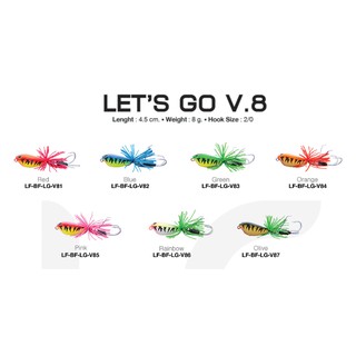 เหยื่อปลอม Bufo Lets Go Ver.8 (LF)