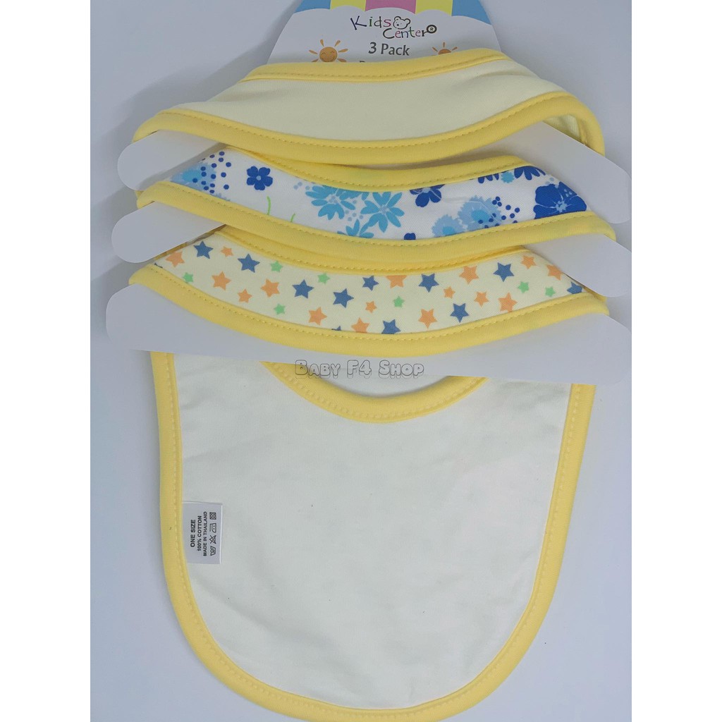 ผ้ากันเปื้อน เด็ก ผ้ากันน้ำลาย แพ็ค 3 ผืน Baby Bib