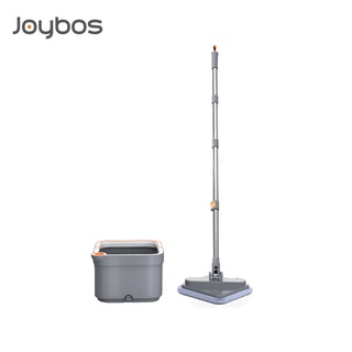 JOYBOS Square Suspension Mop-Grey Orange (2 pieces of cloth) ม็อบถูพื้นแบบหมุนได้ ม็อบถูพื้น ไม้ถูพื้น รับประกันศูนย์ 1 ปี