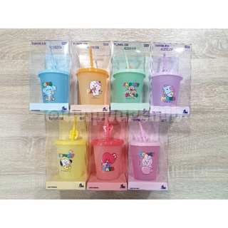 [พร้อมส่ง] แก้วน้ำเปลี่ยนสี BT21 Japan Tumbler Color Change Cold Cup Koya