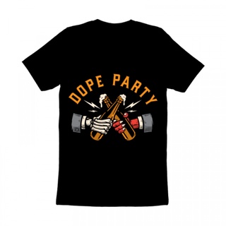 เสื้อยืดผู้ชาย เสื้อยืด พิมพ์ลาย Gildan Dope Party สําหรับผู้ชาย และผู้หญิง S-5XL