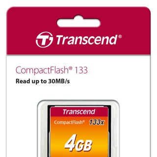 CF Card Transcend 4GB Compact Flash 30 MB/s 133x - รับประกัน 5 ปี (สามารถออกใบกำกับภาษีได้)