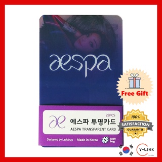 K-POP IDOL AESPA อะคริลิคโปร่งใส โฟโต้การ์ดคุณภาพสูง ชุด 25pcs