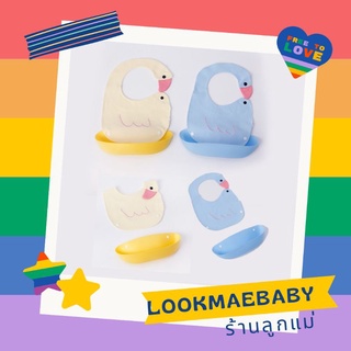 ผ้ากันเปื้อนเด็ก Bib disney ซับน้ำลาย ลายน่ารัก Lookmaebaby