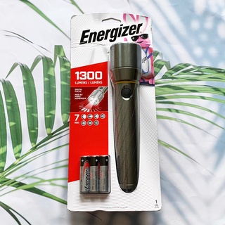 (Energizer®) LED Metal Flashlight 1300 Lumens Digital Focus 7 Modes with 6 AA ไฟฉาย LED โลหะ พร้อมถ่าน AA 6 ก้อน