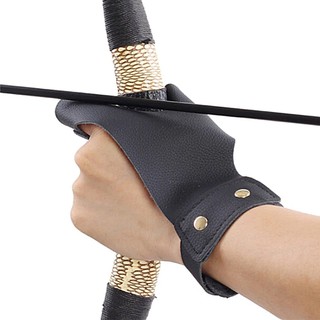 Traditional Bow Shoots Left Hand  Microfiber Hand Protective Gloves Professional Hand Guard Archery slingshot shooting