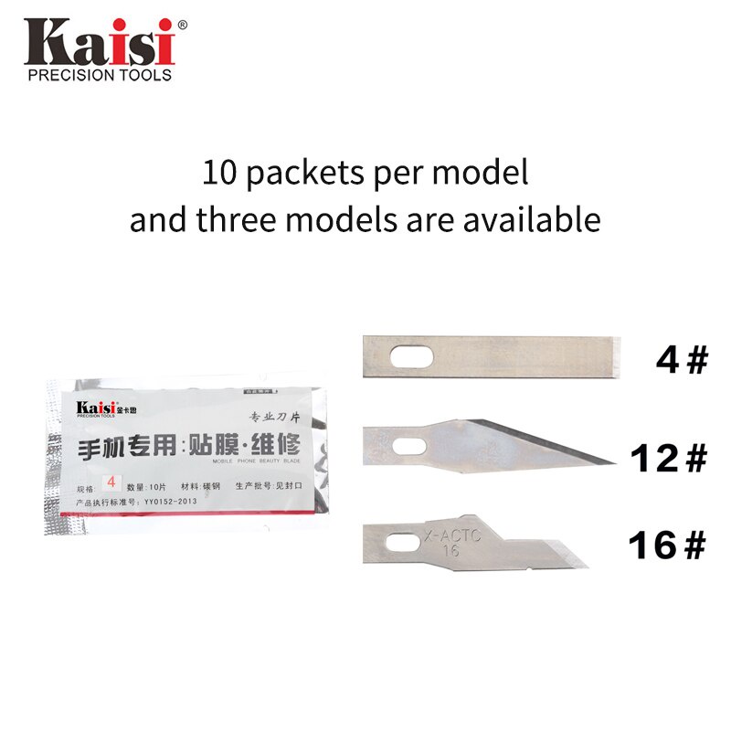 Kaisi 4 6 12 10 ชิ้น/เซ็ต Precision ใบมีดเหล็กแกะสลักหัตถกรรมประติมากรรมมีด Scalpel ตัดเครื่องมือสําหรับ PCB ซ่อม