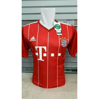 เสื้อกีฬาแขนสั้น ลาย Byern MUNCHEN HOME 17/18 GRADE ORI LEAKED 2017/2018