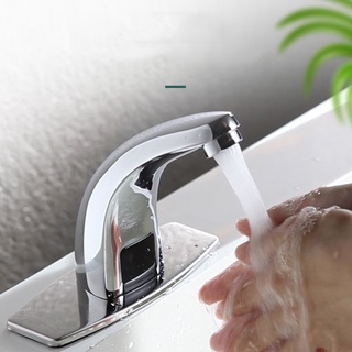 ก๊อกน้ำอัตโนมัติ ก๊อกน้ำเซ็นเซอร์ ก๊อกน้ำ ก๊อกอ่างล้างมือ Hands-free infrared bathroom basin faucet หัวก๊อกน้ำ ก๊อกน้ำ