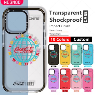 กันกระแทกใสแข็งแฟชั่นเคสโทรศัพท์มือถือ ลาย Cocacola IM Like To Buy The World A Coke สําหรับ IPhone 13 Pro Max 15 14 7 8 Plus 11 12 Mini Xs X Xr Se2020คุณภาพสูงใสบางนิ่มTpu Casetifyซิลิโคนยี่ห้อโทรศัพท์มือถือไอโฟนปกป้องฝาปิด