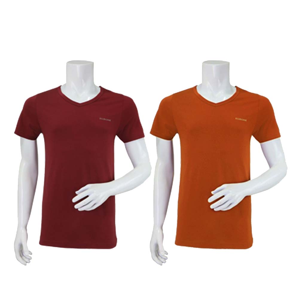 ELLE HOMME เสื้อยืด T-Shrit ชายคอวี สีพื้นมีให้เลือก 2 สี (KVV1919R1)