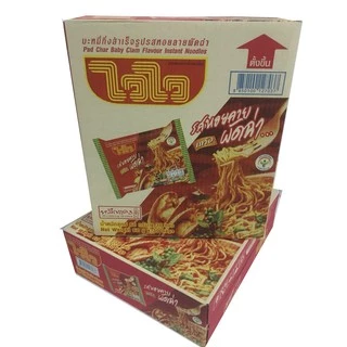 ไวไว บะหมี่ รสหอยลายผัดฉ่า (แบบแห้ง) 1กล่อง 30 ซอง