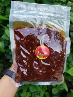 ถูกสุด อร่อย น้ำพริกตาแดง 400 กรัม ตาแดง ตาแดงแมงดา เผาตาแดง เผาป่า
