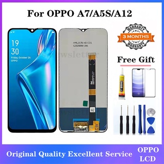 หน้าจอสัมผัส lcd สําหรับ oppo A12 A7 A5S REALME3 REALME3I oppo A5S