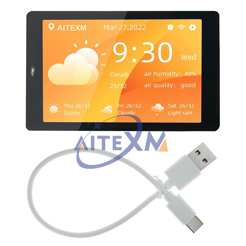 1PCS ESP32 Development Board - WT32-SC01 PLUS With 3.5 inch 320X480 Capacitive Multi-Touch LCD Scree