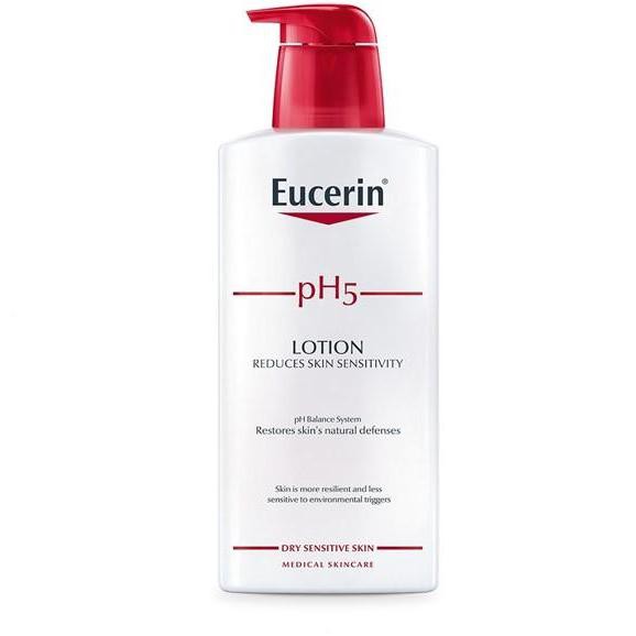 Eucerin pH5 DRY SENSITIVE SKIN LOTION 400 ML ยูเซอริน โลชั่นปรับสมดุลผิว สำหรับผิวแห้ง ผิวบอบบาง แพ้ง่าย