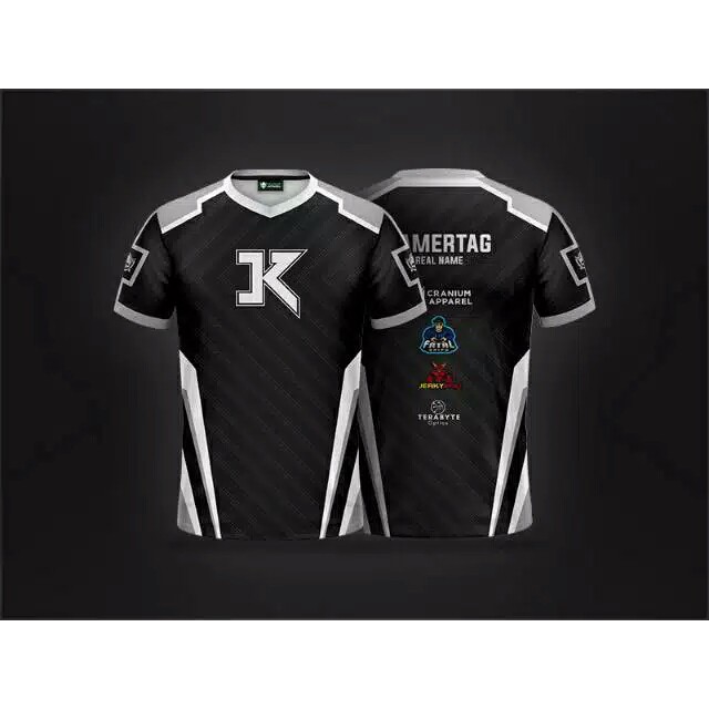 เสื้อยืด E-sports free fire gaming Jersey ได้ตามใจชอบฟรีและโลโก้