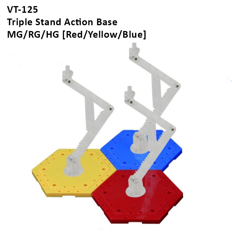 [ปาร์ตี้ที่สาม] Triple Stand Action Base MG/RG/HG (แดง/เหลือง/น้ําเงิน)