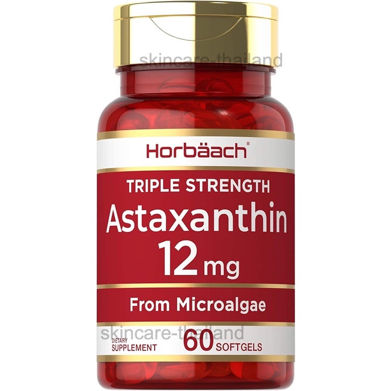 GO ASTAXANTHIN ANTIOXIDANT HIGH STRENGTH 60 เม็ด iceechatchaya ThaiPick
