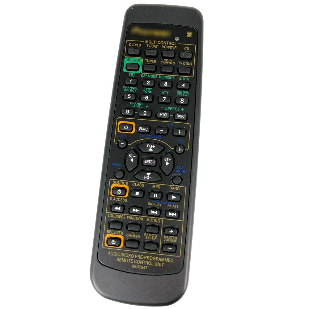 ใหม่เปลี่ยน AXD7247 สําหรับ Pioneer Audio DVD CD AV Receiver Multi Control Remote VSDX411 VSX0411 VSXD41 VSXD411 VSXD411S