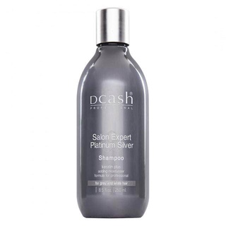 แชมพู ดีแคช ซิลเวอร์ แชมพู Dcash Salon Expert Platinum Silver Shampoo250ml. สำหรับผมโทนสีเทาหรือผมขาว (แชมพูม่วง)